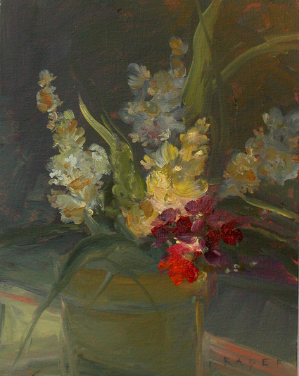 Red Apples - Floral oil painting by artist April Raber